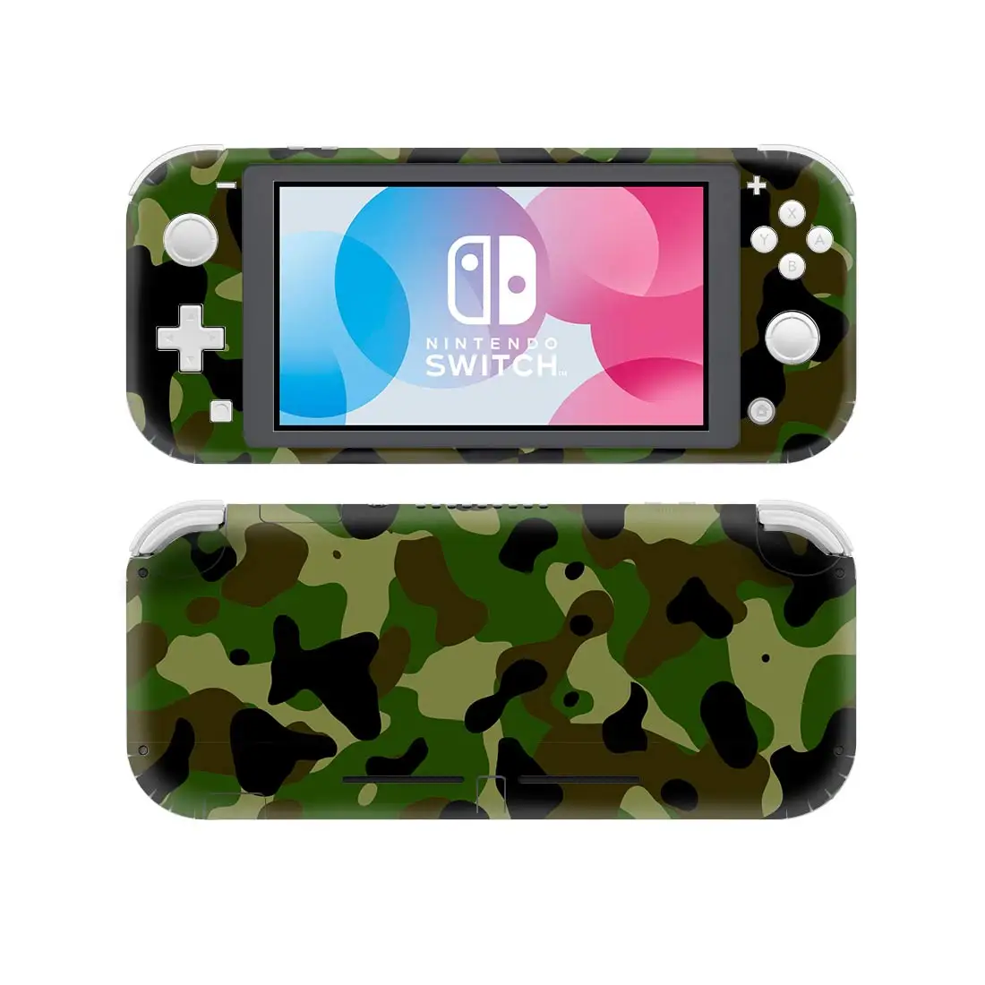 

Green Camo Style Vinyl Skin Sticker for Nintendo Switch Lite NSL Protective Film Decal Skins Cover