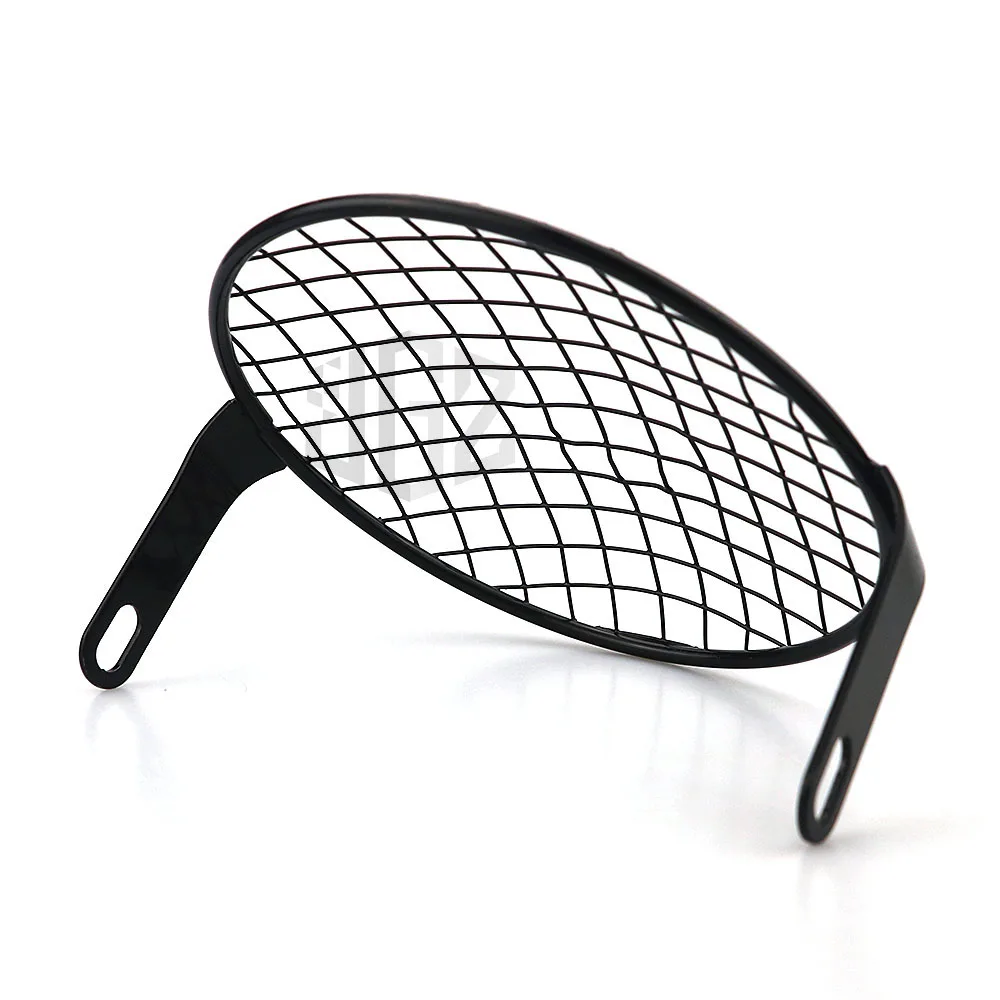 7 inch Motorcycle Vintage Headlight Protector Aluminum Round Grill Headlamp Net Cover For Chopper Yamaha Benelli Ducati Bobber