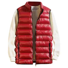 Для Мужчин's осень-зима Для мужчин на молнии модные Однотонная одежда, жилетка, жилет куртка пуховое пальто Верхняя одежда для детей возрастом пуховик мужской одежда теплые Для мужчин