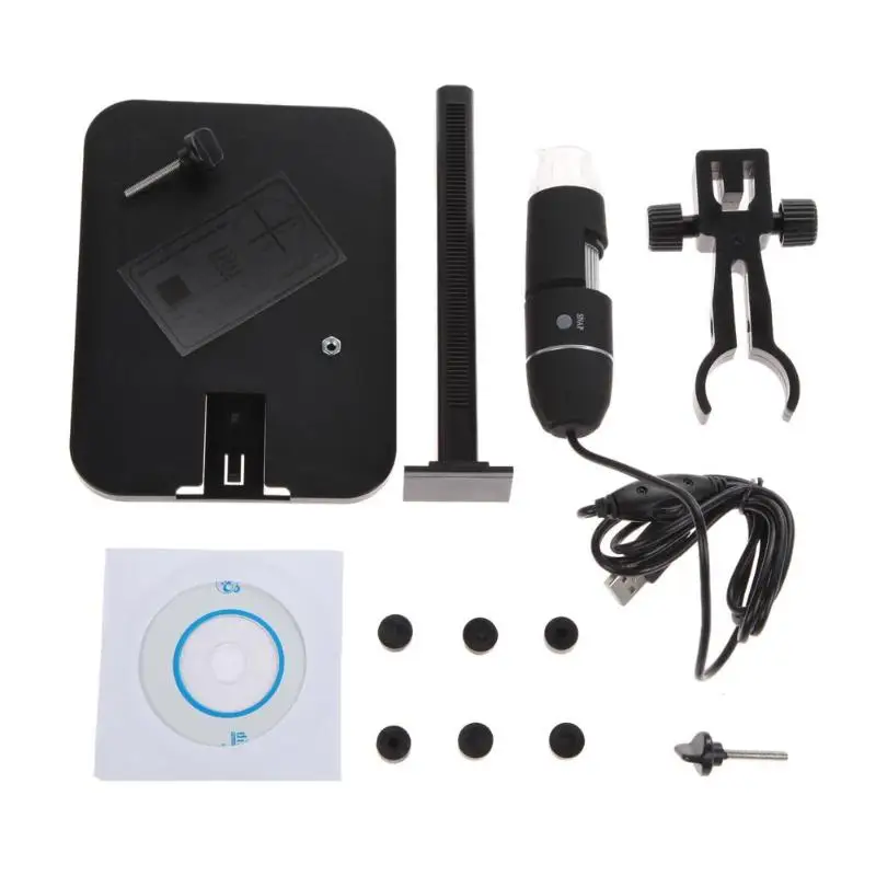 Цифровой USB микроскоп профессиональный электронный с 8 светодиодный 2 м1000х