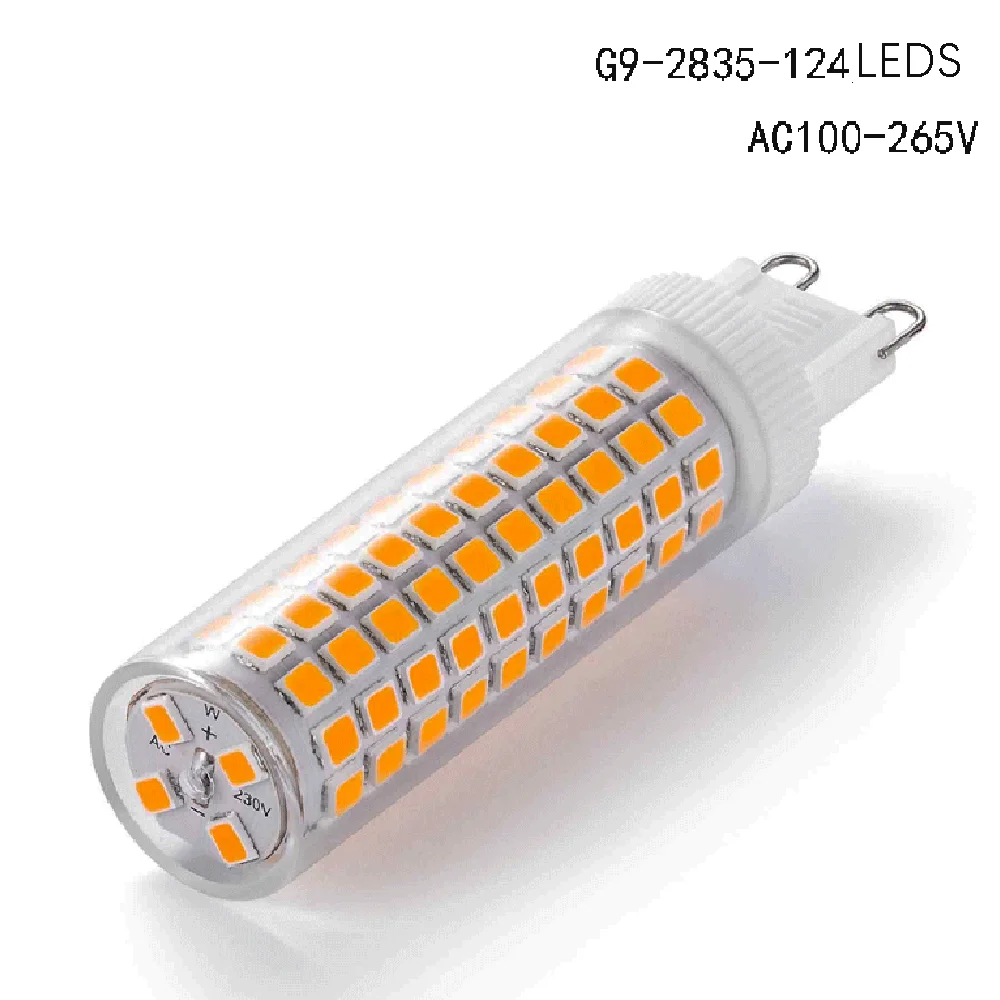 G9 12W LED Lamp Led Corn bulb SMD 2835 124LEDS G9 LED light 85-265V Replace halogen lamp light Pure white/Warm white 4000K