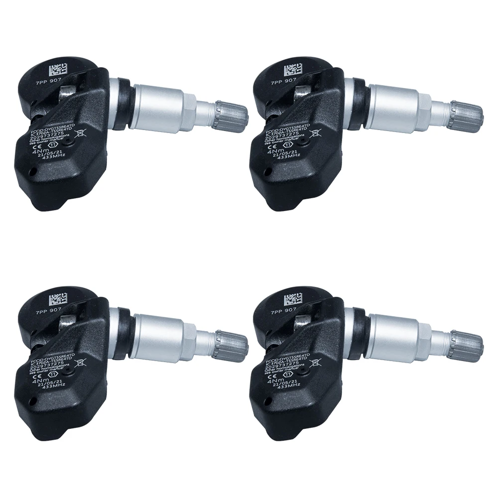 4pcs Ÿ̾ з  7PP907275F TPMS 433MHz Audi A4-S4 (8E B6) 2002 2003 2004 2005 2006 2007