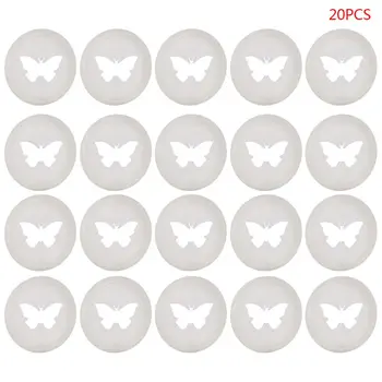 

20pcs 26mm Butterfly Notebook Plastic Binding Ring Mushroom Hole Disc 360 Degree M0XB