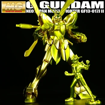 

BANDAI MG 1/100 Gold Plating GF13-017NJII GOD GUNDAM Limit The Quantity of Action Figure Kids Toy Gift