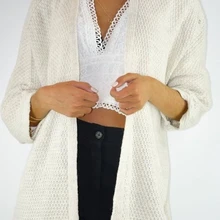 GREYMODA Джерси MUJER CHAQUETA PUNTO ARROZ