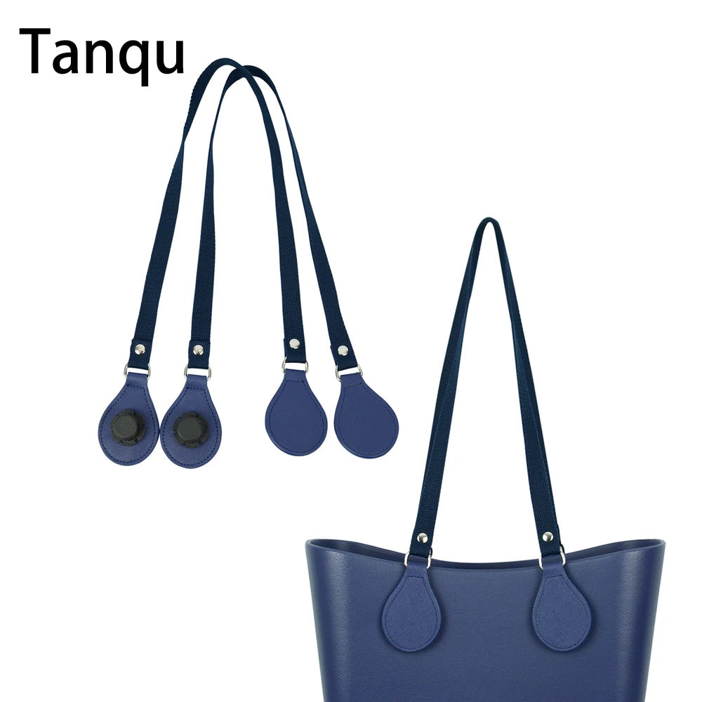 New Arrival Long Thicken Polyester Cotton Flat Handles With Faux Leather PU Drop End with Silver Rivet for OBag EVA O Bag | Детали и