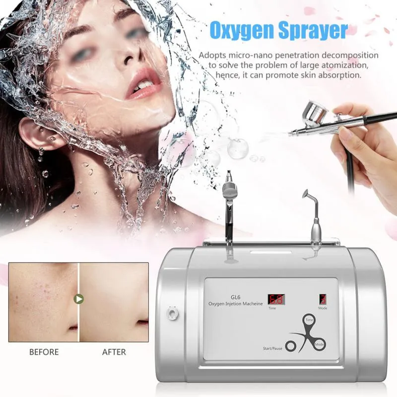 Oxygen Injection Machine Hydrate Jet Injection Spray Skin Rejuvenation Beauty Machine Facial Care Tools Beauty Salon