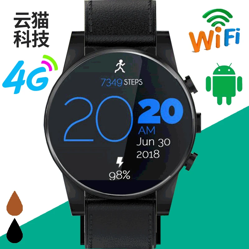 

4G Smart Watch Phone 1.6 Inch High-definition Big Screen 3 + 32G Large Memory IP67 Waterproof Android7.1