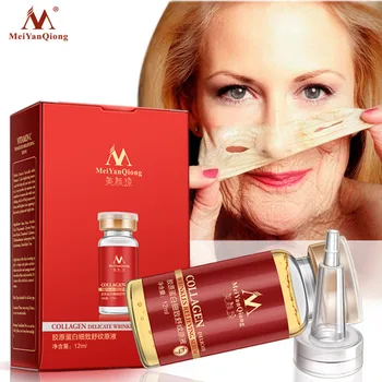 

12ML Collagen Argireline Aloe Vera Collagen Rejuvenation Anti-aging Cream Hydrating Whitening Anti Wrinkle Serum Face Skin Care