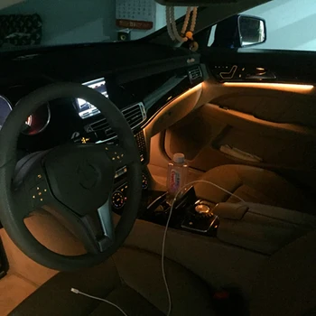 

For CLS class W218 CLS63 LED door panel ambient lamp atmosphere lighting center console LED light car accessories interior parts