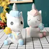 Cartoon Rainbow Unicorn Piggy Bank Creative Printed Resin Animals Horse Coin Money Saving Boxes Lovely Decoration Gift For Kids 1