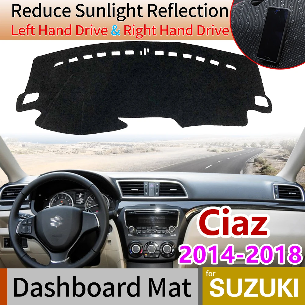 

for Suzuki Ciaz 2014 2015 2016 2017 2018 Maruti Sport Anti-Slip Mat Dashboard Cover Pad Sunshade Dashmat Protect Car Accessories