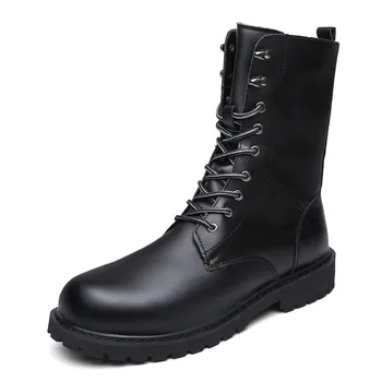 

Military Men Shoes Men Leather Boots Footwear Cowboy Tactical Boots Men Casual Shoes