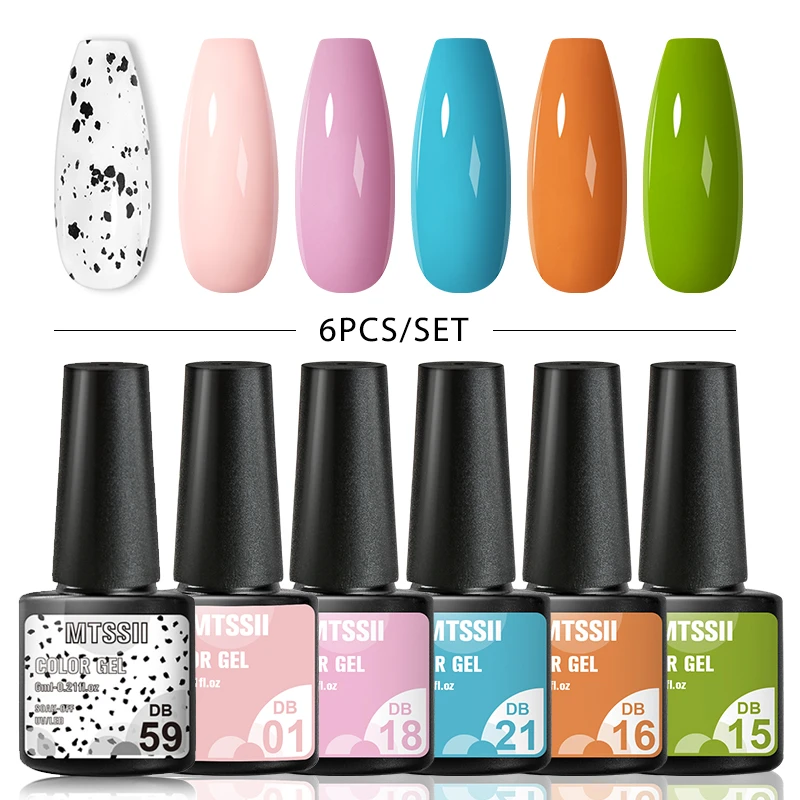 Mtssii 2 6pcs Egg Effect Gel Nail Polish Set Varnishes For Nails Art Eggshell Hybrid Design Base And Top Coat For Gel Polish Nail Gel Aliexpress