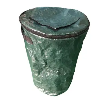 

PE Collapsible Compost Bin Yard Waste Bag Zipper Design Probiotics Bags Ferment Bags Vegetable Grow Bag Garden Supplies