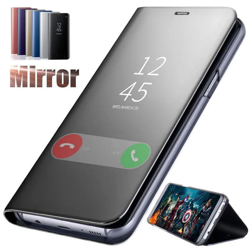 Зеркальный флип чехол для ZTE V10 Vita кожаный Blade защитный телефона с