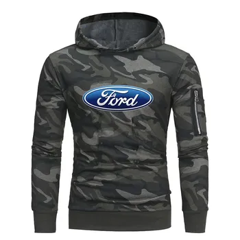 

2018 Ford printing spring new Mens Camouflage Hoodies Fashion leisure pullover fitness jacket Sweatshirts sportswear clothing