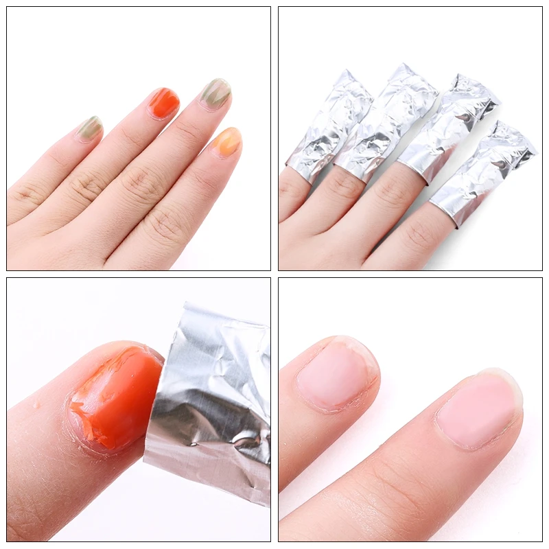 Aluminium Foil Gel Nail Remover, UV Gel Nail Removal Kit,  How to Remove Gel Nail Polish, How to Remove Gel Nails, How to Take Off Gel Nails