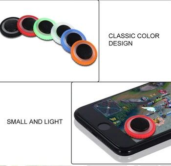 

Mini Game Joystick Mobile Games Touch Screen Sucker Move Controller Clip on for Mobile Phone Android iPhone Tablet Round