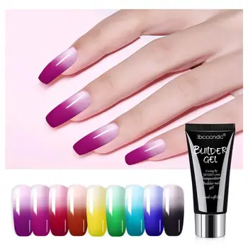 

30ml Painless Temperature Change Nail Extension Gel Nail Art Gel Nail Art UV Gel Transparent Solid Paperless Extension Gel TSLM1