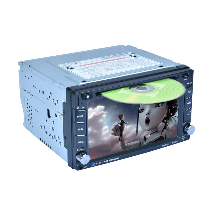 LAESD 2 Din Автомобильный мультимедийный плеер автомобильный DVD ТВ радио с Bluetooth/USB/SD/AUX