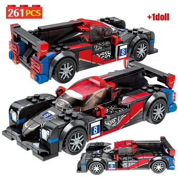 

City Creator Pull Back Super Vehicle Building Blocks Technic MOC DC Racing Car Model Bricks Educational Toys For Children Gifts