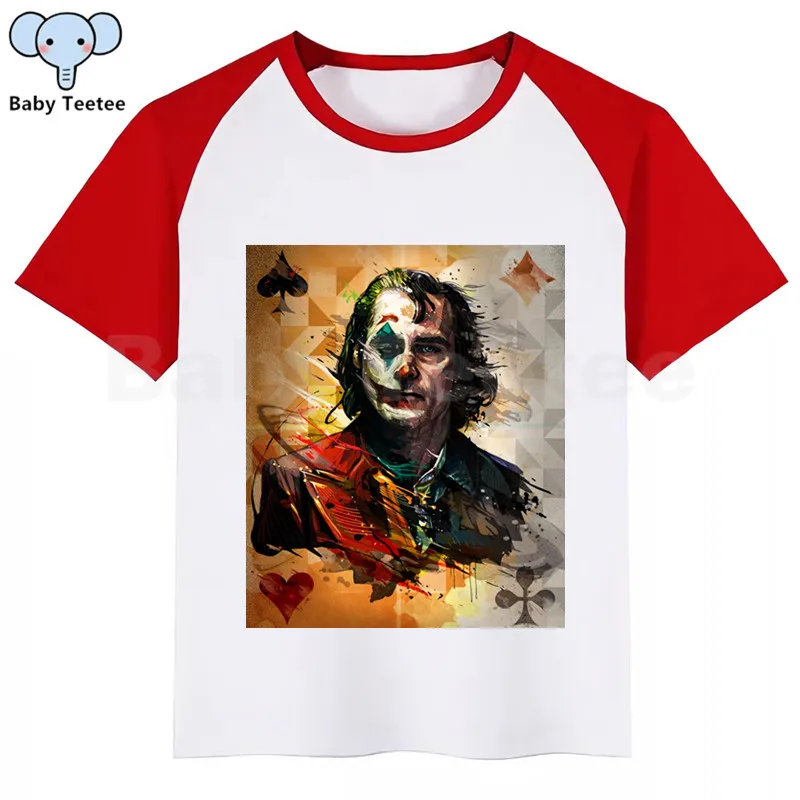 Joker Joaquin Phoenix New Kids Girls Boys Summer Casual Tshirt Printed Children Clothes Tops Cute Kids Baby Short Sleeve T-shirt