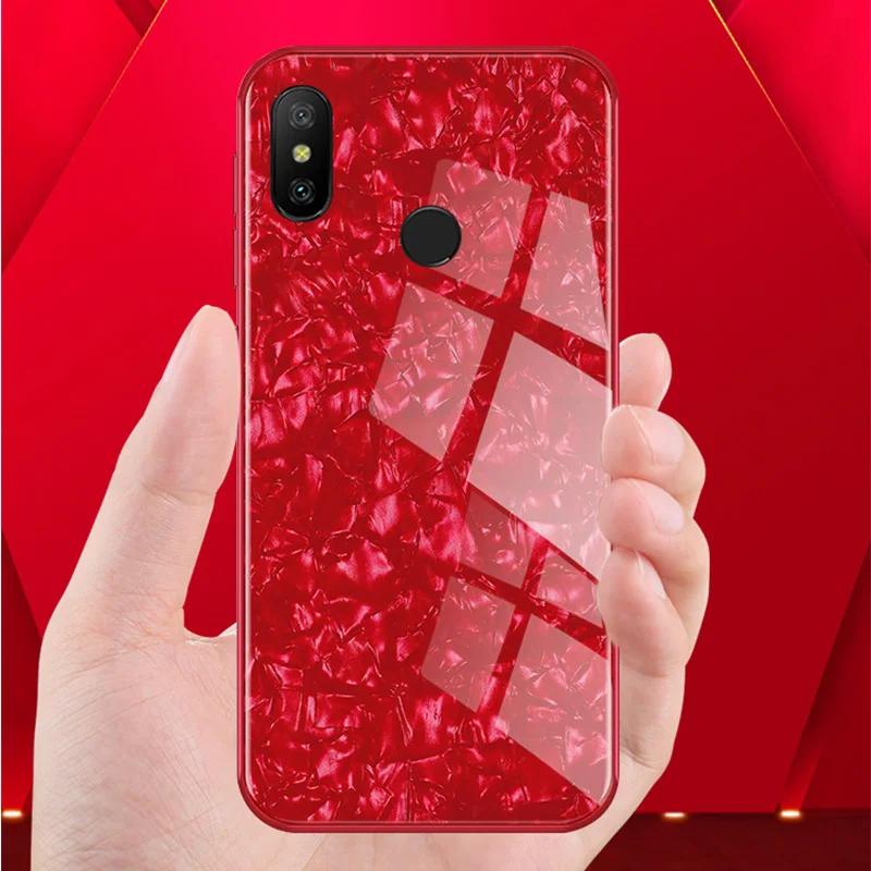 Для Xiaomi 6 8 9 8SE 9SE MiX2S чехол Роскошный противоударный Закаленное стекло твердая задняя крышка рамка силиконовый корпус Redmi Note 6 7 8 K20