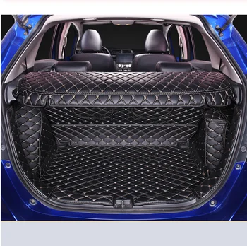 

2017 for honda fit leather car trunk mat cargo liner 2014 2015 2016 2017 2018 2019 accessories interior carpet rug boot