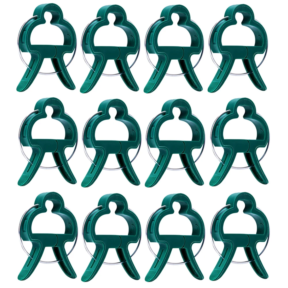 10-100pcs Reusable Green Garden Plant Fixed Clips for Greenhous Vegetables Flowers Stem Vines Grape Clamp Support Fastener