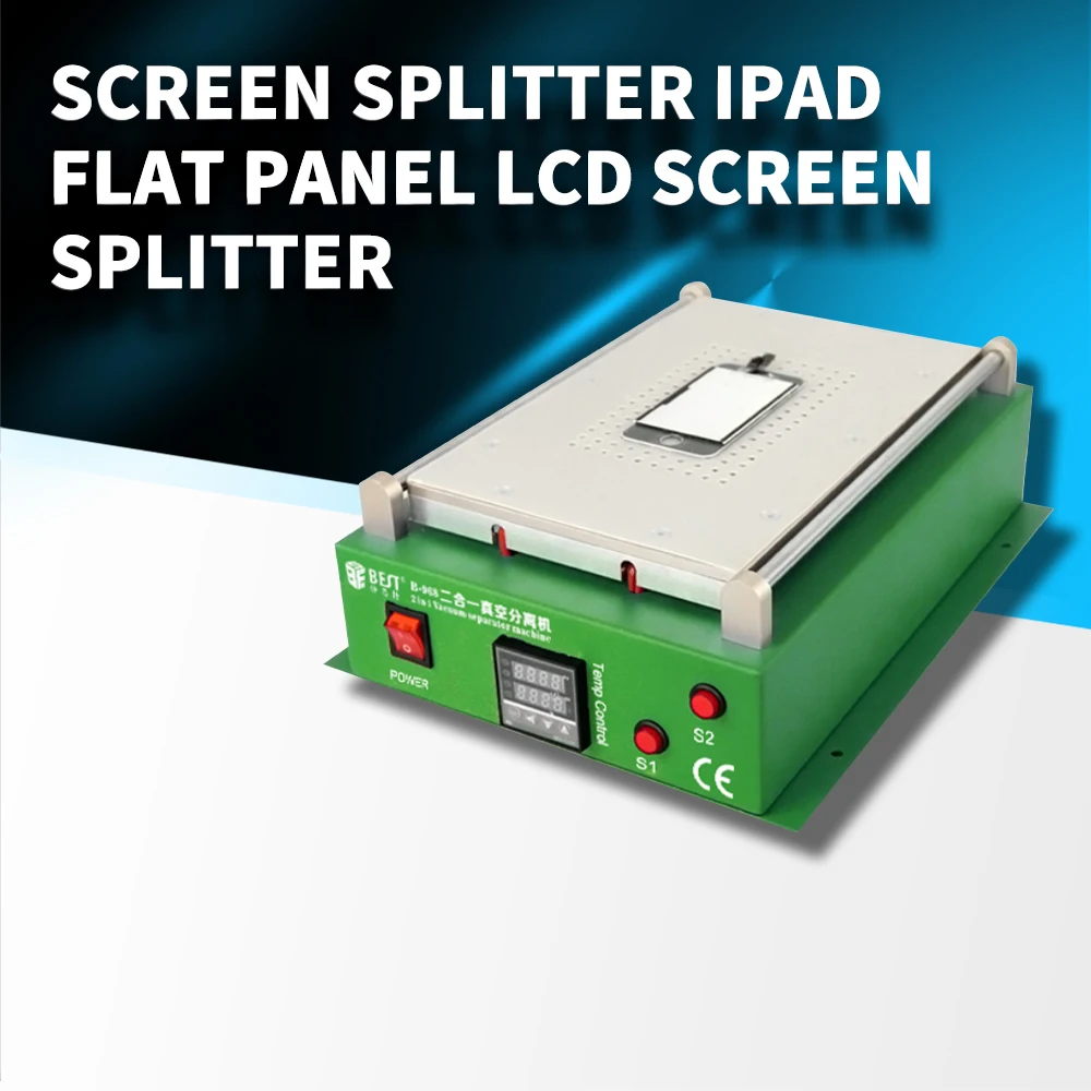 

Large Size Screen Separator Screen Splitter Flat LCD 12 Inch Built-in Vacuum Pump Mobile Phone Repair Tools Power BST-968