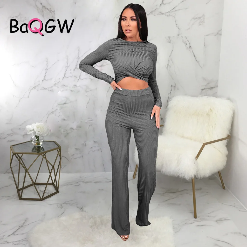 BaQGW Mesh Lace See Through Office Lady Two Piece Set Autum Long Sleeve Jacket Wide Leg Pants Matching Sets Overalls with Belt plus size formal pant suits