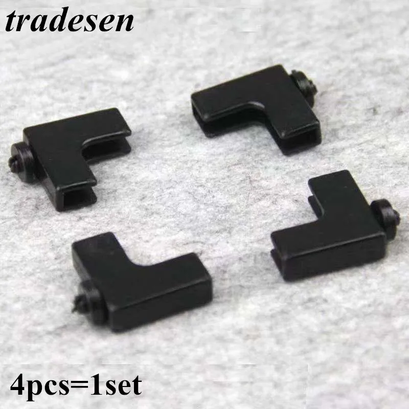 4pcs/set 5mm Fish Tank Cover Pulley Aquarium Glass Cover Wrap Angle Pulley Caster Home Pets