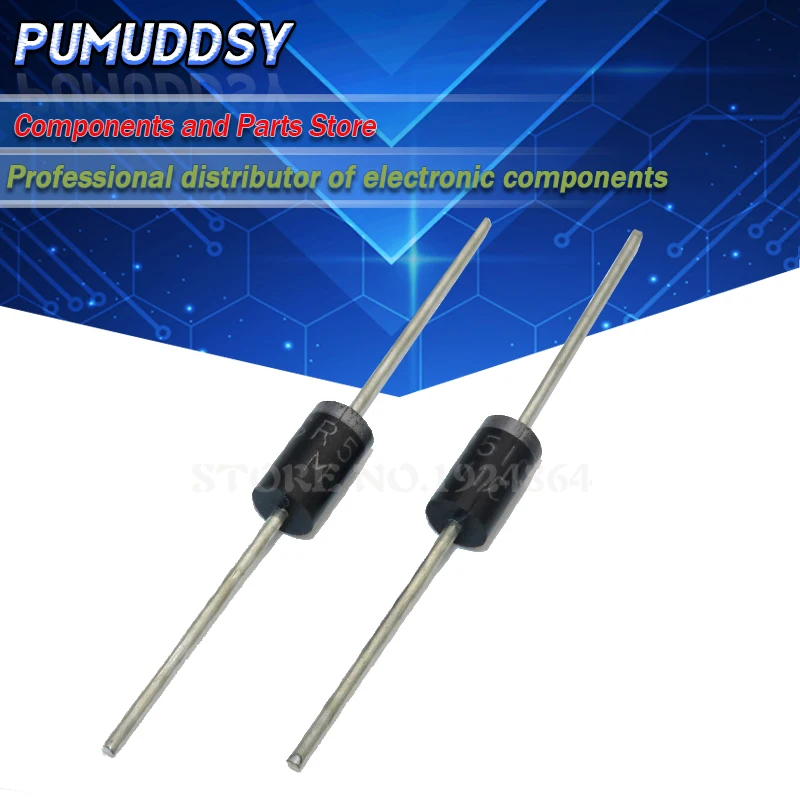 20pcs Schottky Diode Sr5100 5a/ 100v Do -27 Sb5100 - Integrated ...