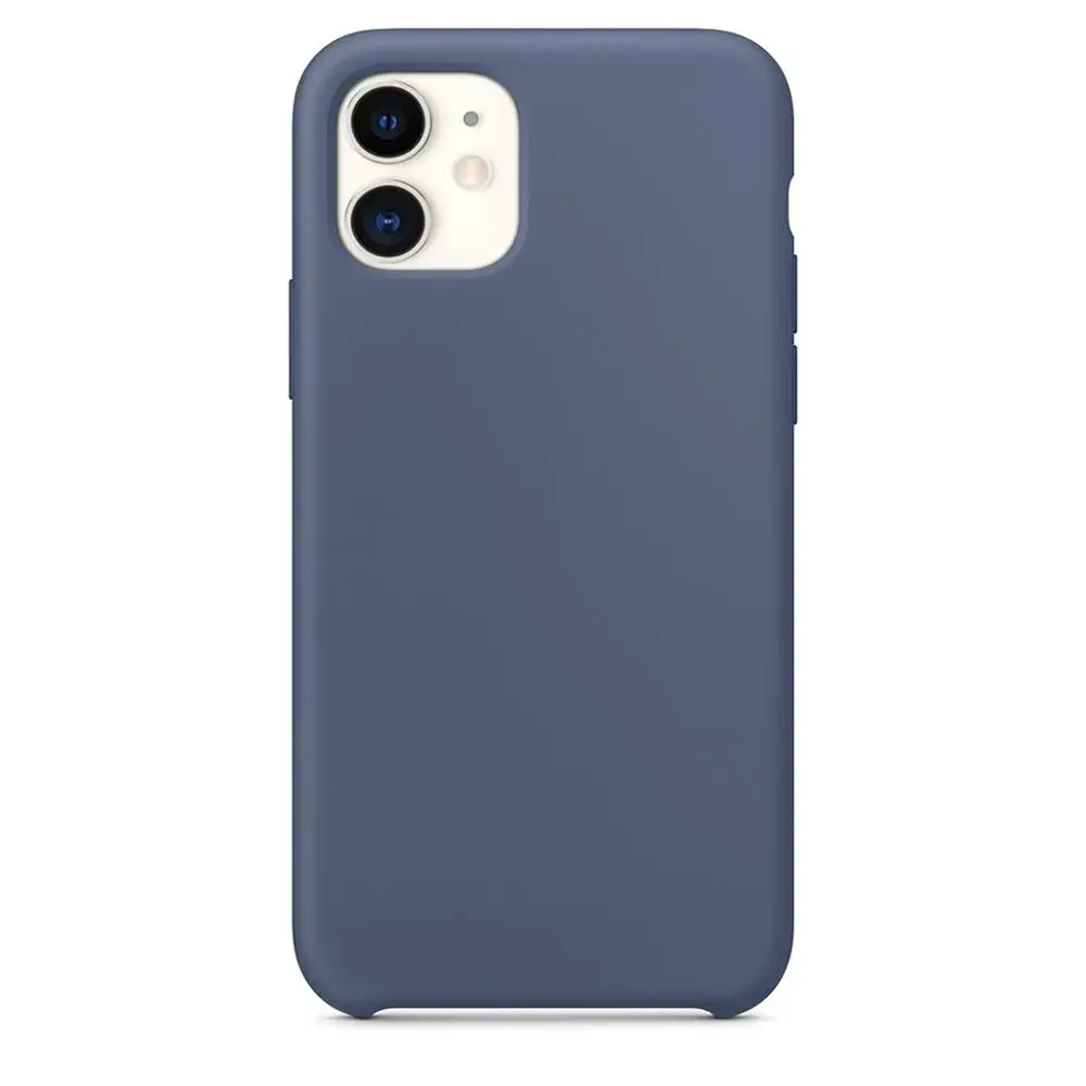 Жидкий силиконовый чехол, совместимый с iPhone 11 Pro/iPhone 11 Pro Max/iPhone 11, амортизирующий, превосходное прикосновение - Цвет: iPhone 11