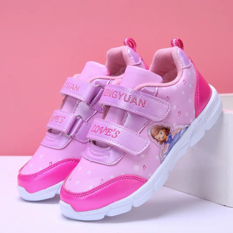 

Girls' Shoes 2019 New Style Autumn & Winter Athletic Shoes GIRL'S Children Sports Cotton-padded Shoes Big Boy Warm Large Cotton-
