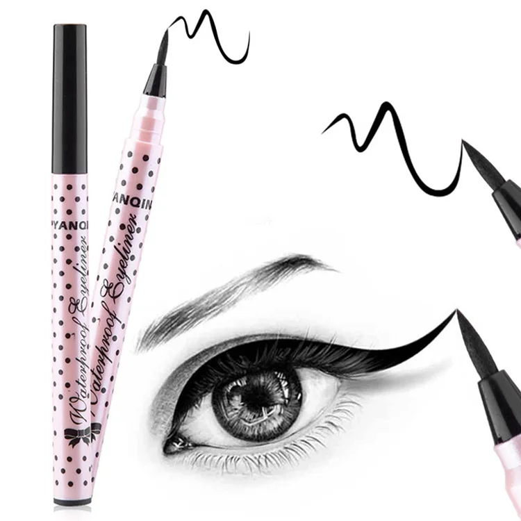 

Yanqina yeon qi na Waterproof Eyeliner Not Smudge Hard Head 8621 Powder Tube Polka Dot Liquid Eyeliner Makeup