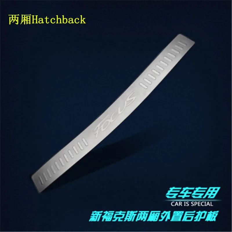 

Car styling For 2012 -2017 for Ford Focus Mk3 Hatchback Stainless Steel Rear Bumper Protector Sill Trunk Tread Plate Trim