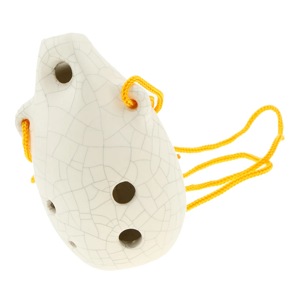1 Piece Ceramic Alto Ocarina 6 Hole for Children Beginners Students