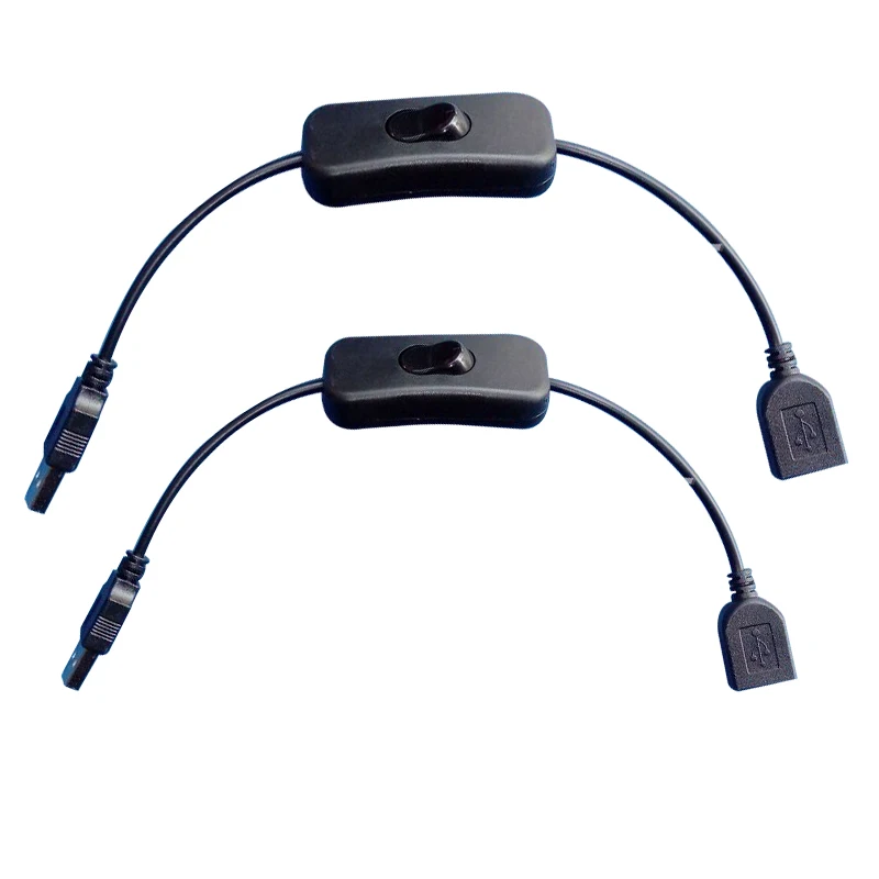 1 шт. USB кабель питания переключатель Мужской и Женский удлинитель Кабель питания usb-кабель для переключателя с кнопкой 303 для источника питания