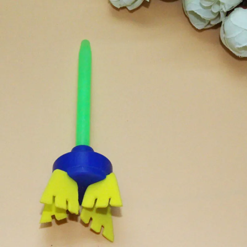 Рисунок игрушка 4 шт граффити цветок Кисть ручка DIY Дети штамп