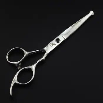 

6.0inchs Black&Pink jewel Pet Round-Tip Home Grooming Scissor