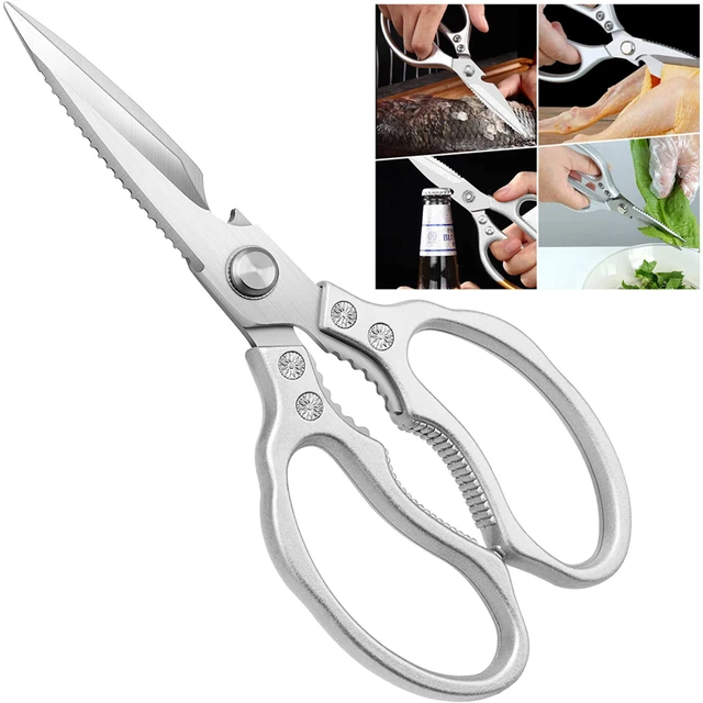 Kitchen Scissors Multi-Purpose Food Scissors Stainless Steal Sharp Multi  Function Tool For Meat Chicken Fish Vegetable Barbecue - AliExpress