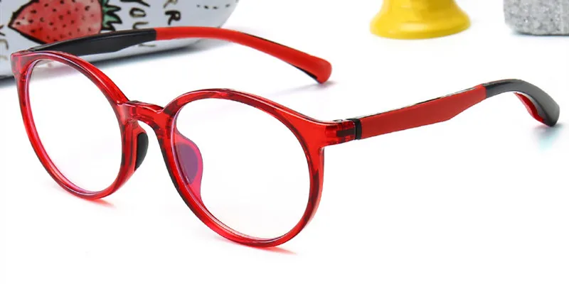 TR90 сверхлегкие оптические очки рамы дети прозрачные глаза очки рамки для детей близорукость очки для девочек мальчиков очки студентов - Цвет оправы: C4