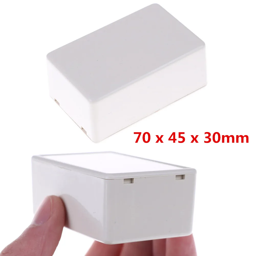 

2 Pieces White Plastic Waterproof Cover Project Electronic Instrument Case Enclosure Box 70 X 45 X 30mm