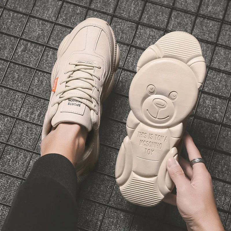 

2019 Sports Whiteboard MEN'S SHOES Korean-style Trend New Style Small Spring Shoes Versatile Daily Life White Shoes Dad Trendy S
