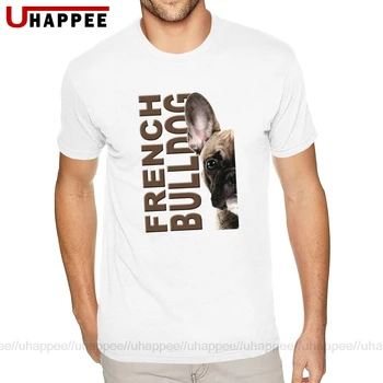 

Printed French Bulldog Tee Shirt Men Make Your Own Short Sleeve Full Cotton Crew Neck Tee Shirt
