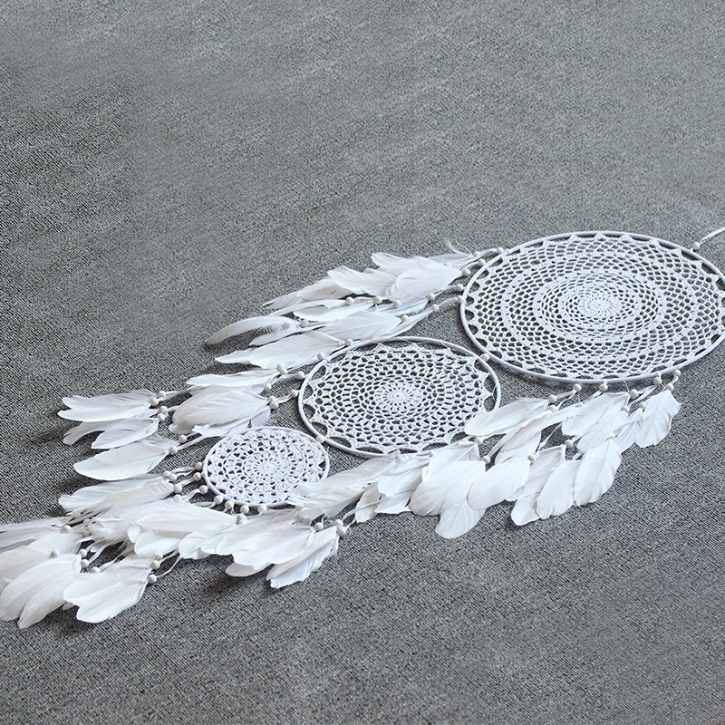 Large Boho Decor Dream Catcher Nordic White Black Macrame Wall Hanging For Wedding Garden Home Girl's Room Decoration Ornaments - Image 6