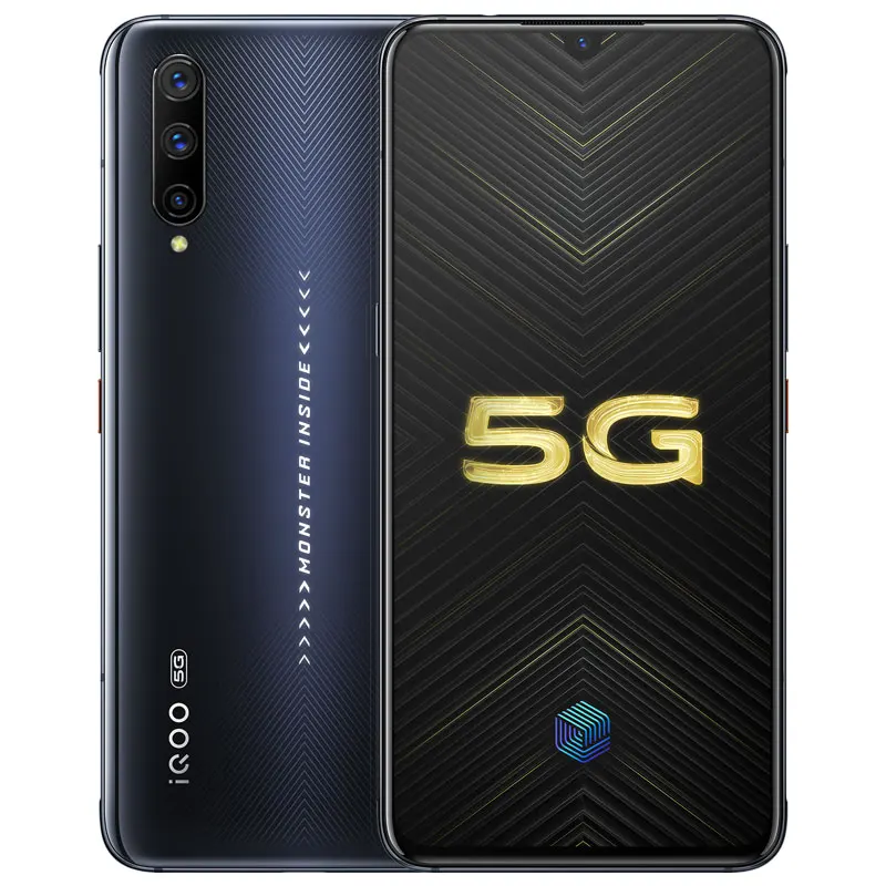 12G 128G Black Vivo iQOO pro 5g Snapdragon 855 Plus 6,4" супер AMOLED Поддержка NFC OTA обновление 4500 мАч 44 Вт Супер VOOC лицо+ сканер отпечатков пальцев ID 4 камеры - Цвет: 12G 128G Black