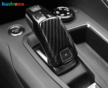 

For Peugeot 3008 GT 2017 2018 2019 2020 Carbon Fiber Car Gear Shift Knob Head Cover Sticker Trim Interior Accessories AT Model